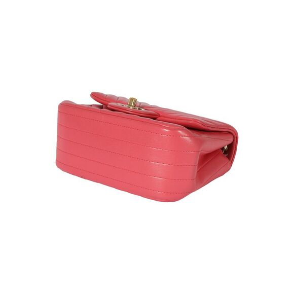 Chanel Chevron Pink Lambskin Mini Flap Bag - Picture 5 of 10